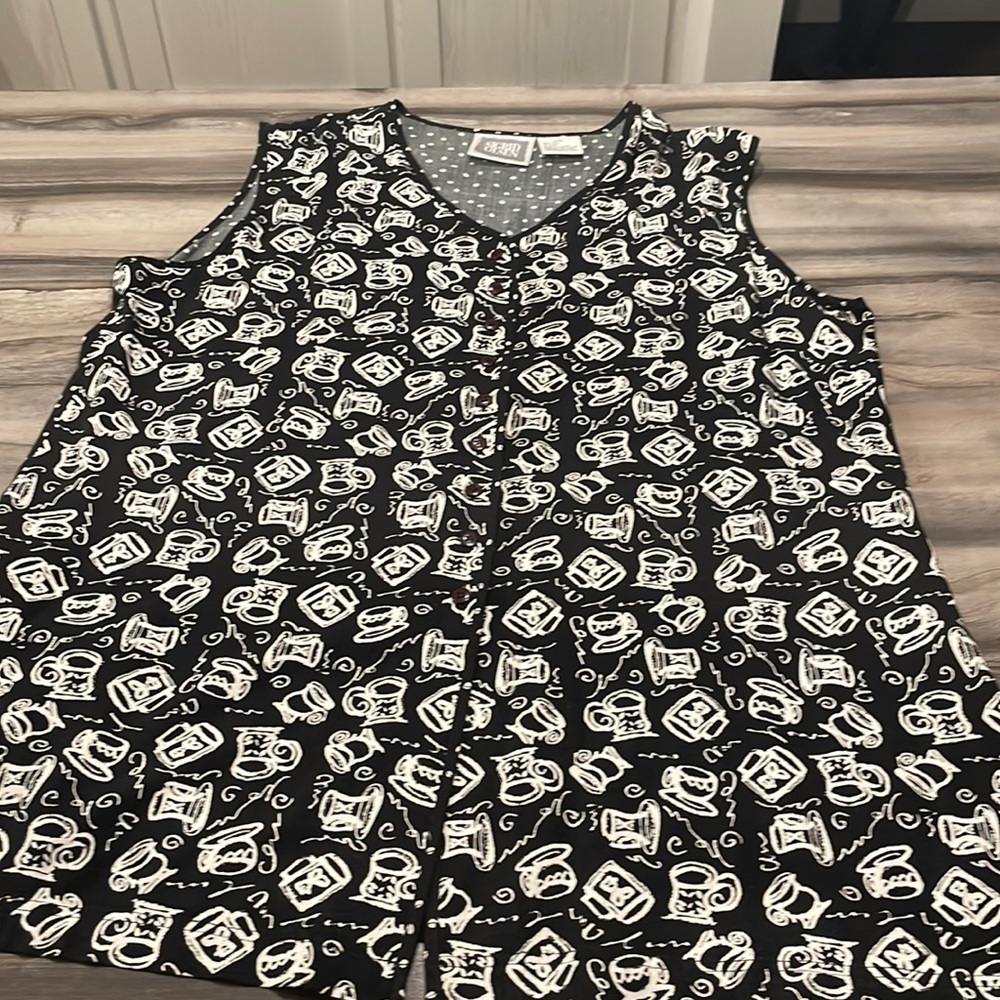 Vintage Sigrid Olsen Sleeveless Button Down